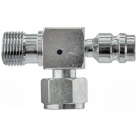 Truckair Valve - Svc No 8 Or Disch, Category: Service Valves, Sanden-Seltec, Fits: Oring Connection, Shape 08-3489